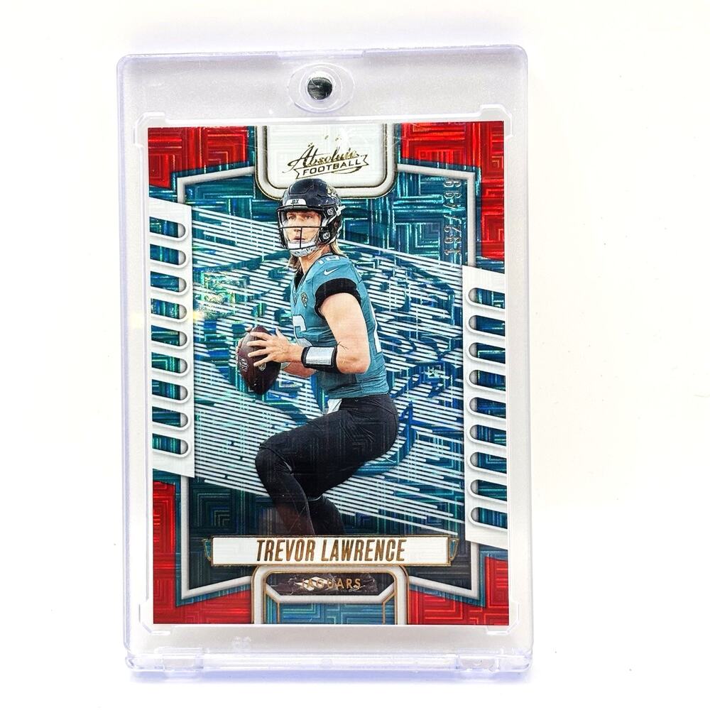 2023 Absolute Trevor Lawrence #6 Red Squares Mojo /499 Jacksonville Jaguars